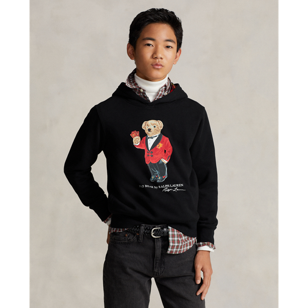 Lunar New Year Polo Bear Fleece Hoodie