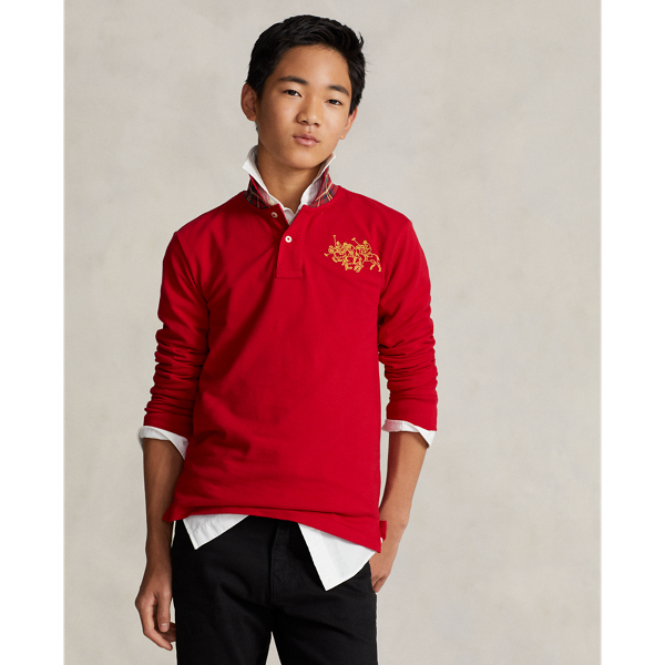 Lunar New Year Triple-Pony Polo Shirt