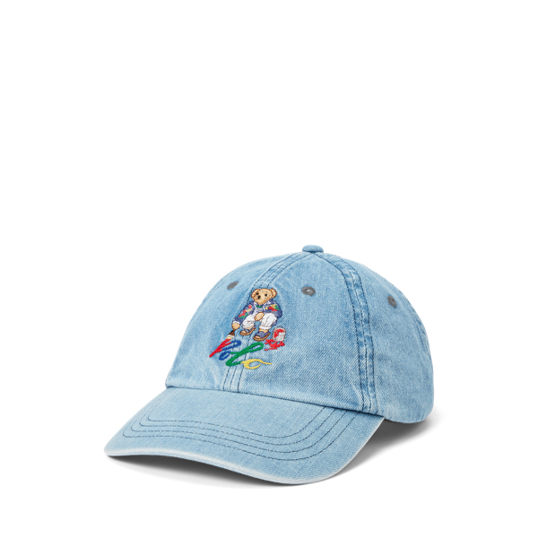 Polo Bear Denim Ball Cap