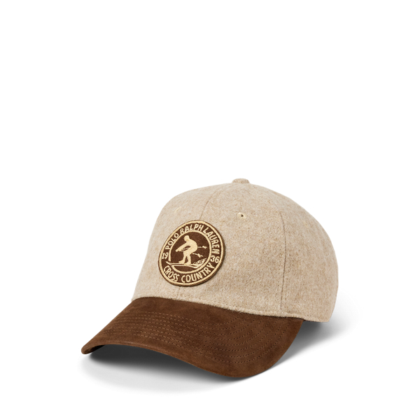 Suede-Bill Wool Twill Ball Cap