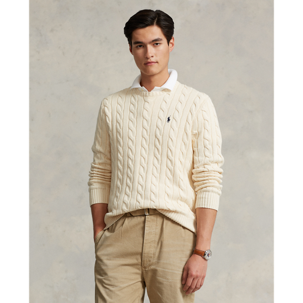Mens cable discount knit jumper