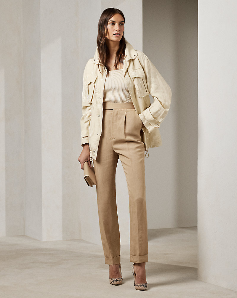 Evanne Linen-Blend Trouser Ralph Lauren Collection 1
