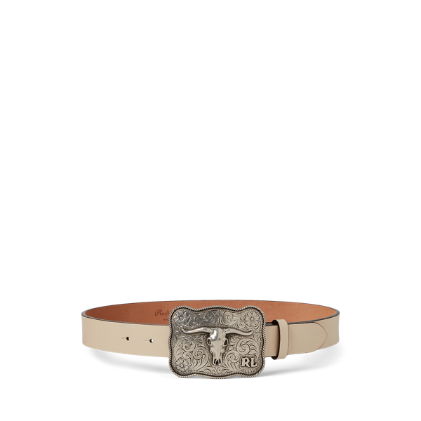 Rodeo-Buckle Box Calfskin Belt Ralph Lauren Collection 1