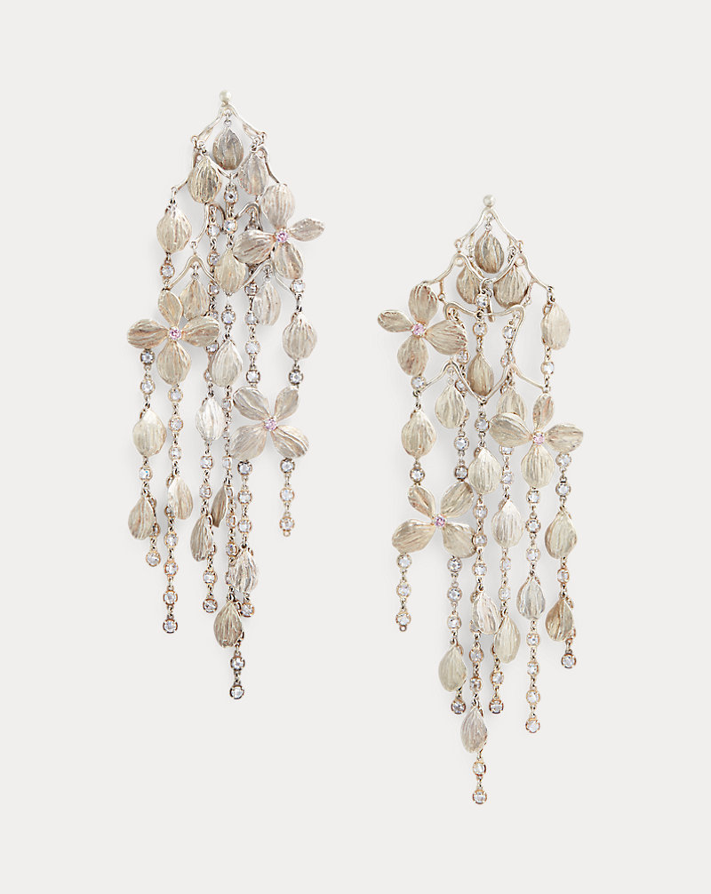 Hydrangea Chandelier Earrings Ralph Lauren Collection 1
