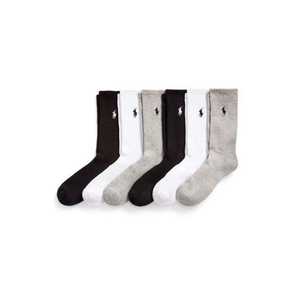 Cotton-Blend Crew Sock 6-Pack