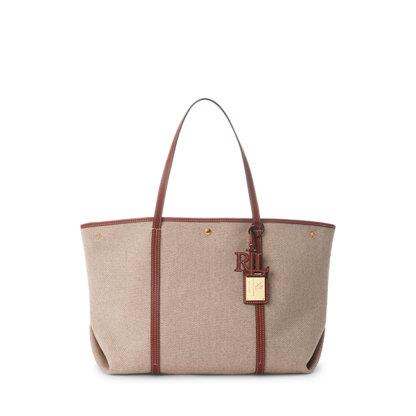 Canvas &amp; Leather Large Emerie Tote Lauren 1