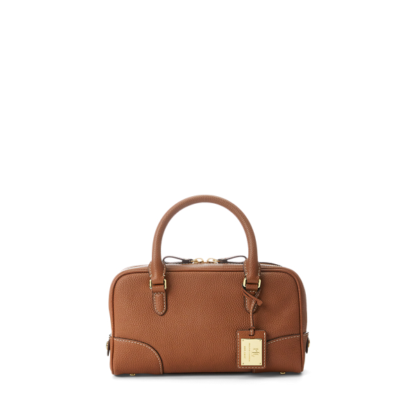 Pebbled Leather Small Emerie Satchel