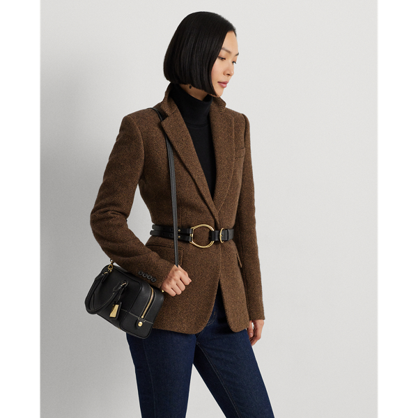 Pebbled Leather Small Emerie Satchel