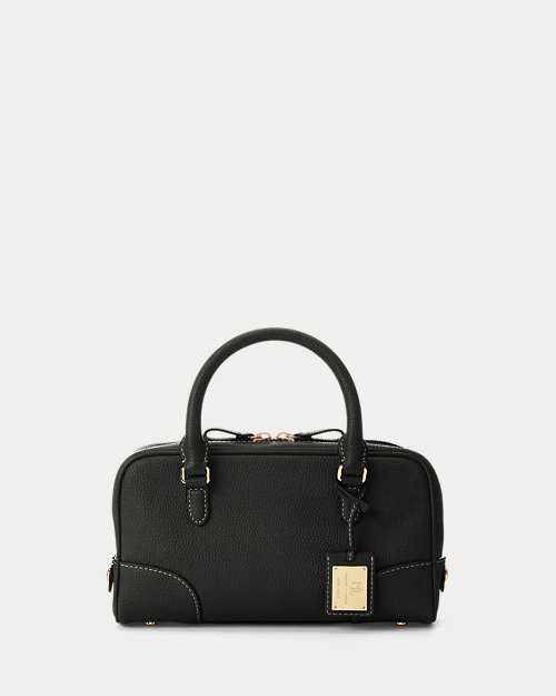 Pebbled Leather Small Emerie Satchel
