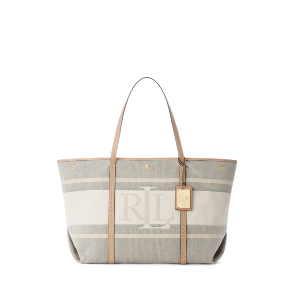 Emerie grote jacquard tas met logo
