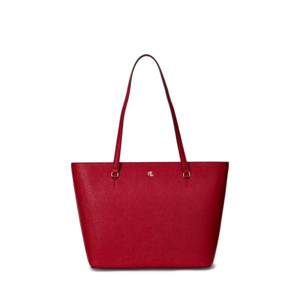 Crosshatch Leather Medium Karly Tote Lauren 1