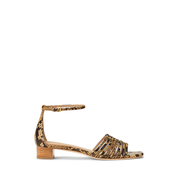 Fionna Faux-Snakeskin Sandal