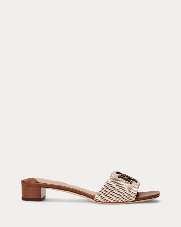 Fay Canvas &amp; Leather Sandal