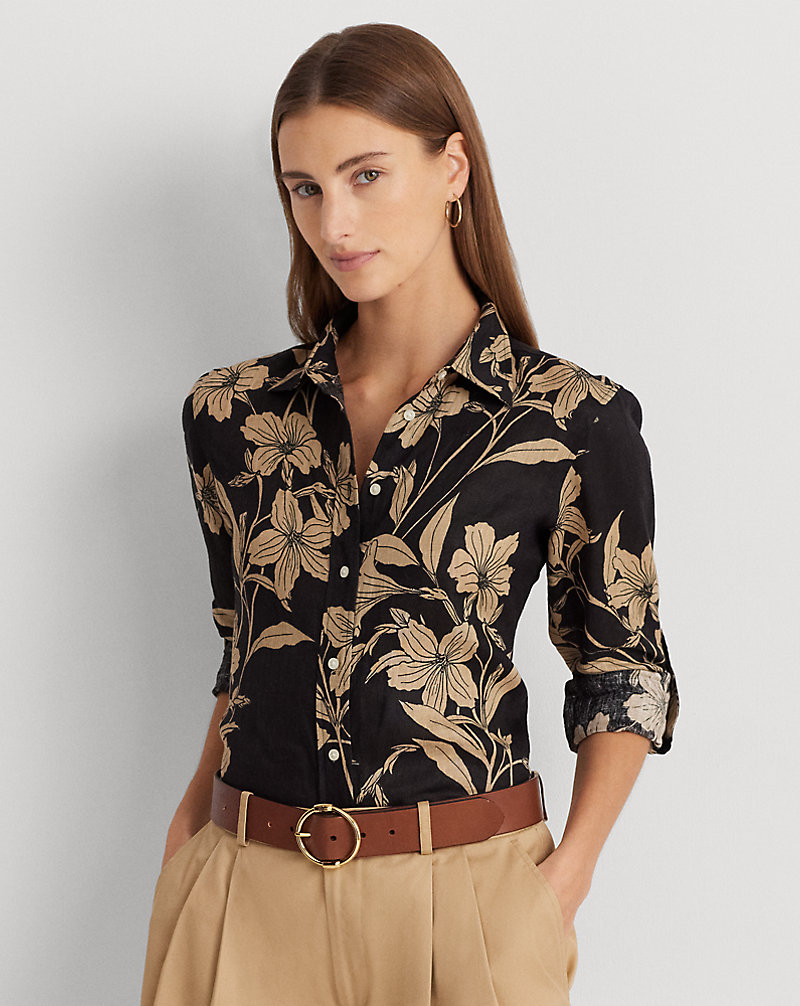 Floral Linen Shirt Lauren 1