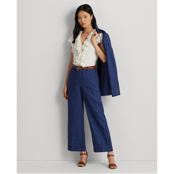 Combinaison Pantalon Pour Femme - Élégante Et Chic - Manches Courtes - Taille Haute - Idéale Mariage Ou Soirée