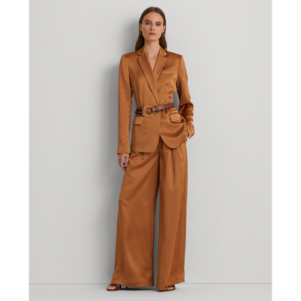 Acheter Nouvelle arrivee: Pantalon large taille haute avec épissure de
