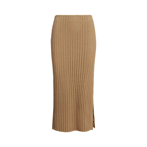 Rib-Knit Linen Pencil Skirt for Women | Ralph Lauren® IE