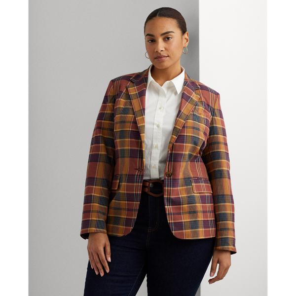 Cotton Madras Blazer