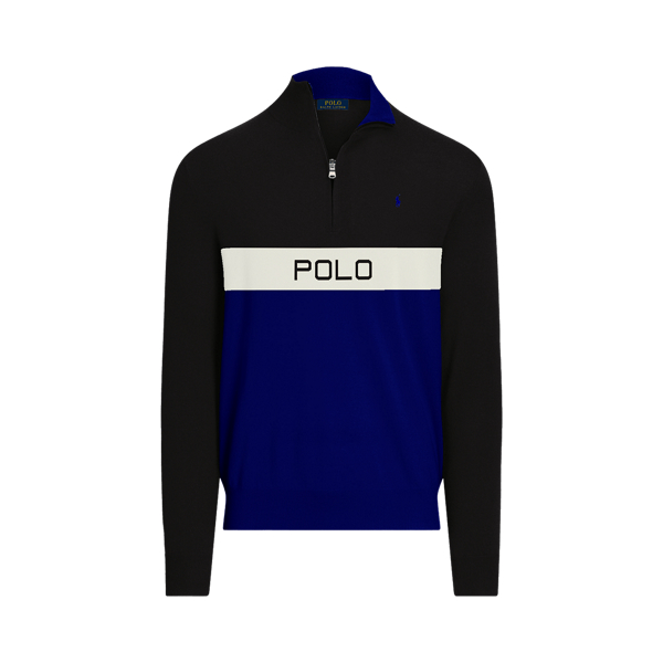 Custom Wool Jersey Quarter-Zip Jumper