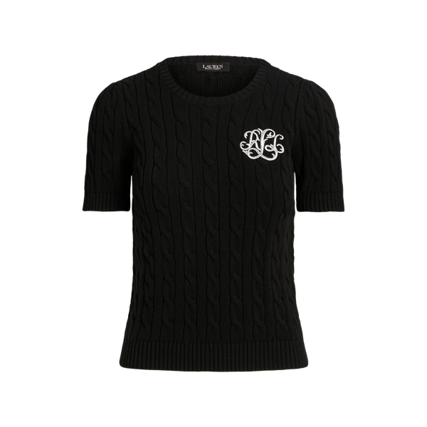 Top En Maille Côtelée Cherokee à Manches Courtes Et Col En V - Bleu - Taille XL