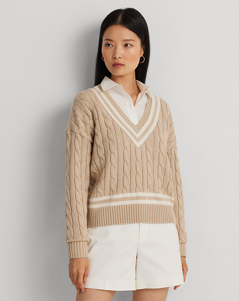 Cable-Knit Cricket Sweater Lauren 1