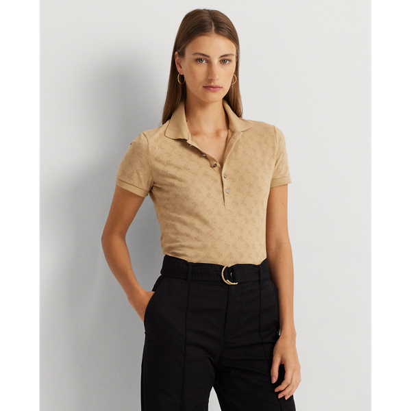 Logo Jacquard Polo Shirt Lauren 1