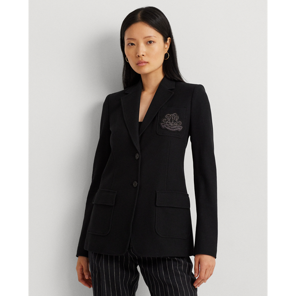 Bullion Stretch Cotton Pique Blazer Lauren 1