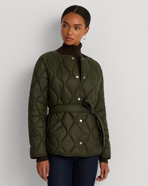 Belted Onion-Quilted Jacket