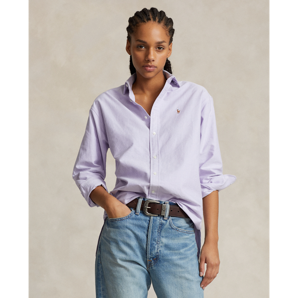 Womens purple ralph on sale lauren polo shirt