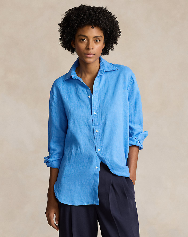 Oversize Fit Linen Shirt Polo Ralph Lauren 1