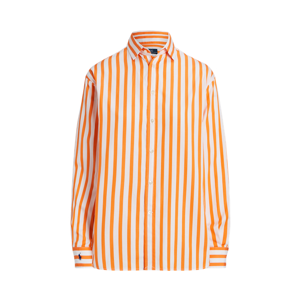 Relaxed Fit Striped Cotton Shirt for Women | Ralph Lauren® UK