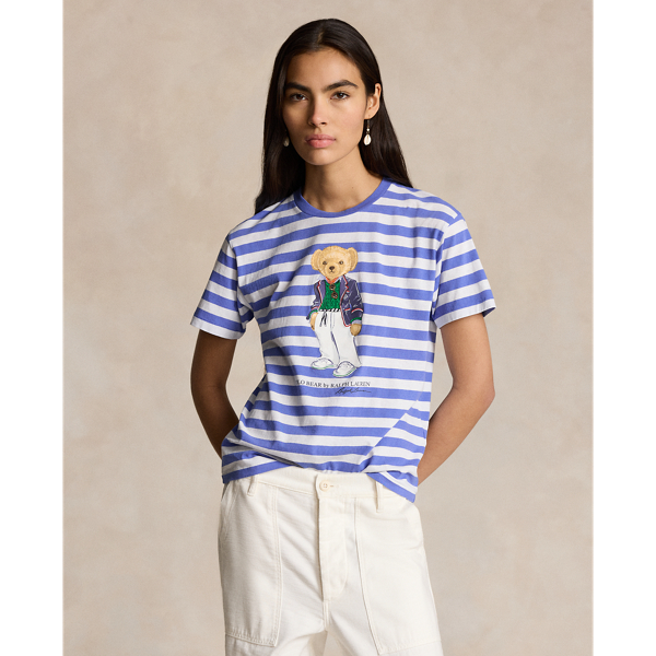 Polo Bear Striped Cotton Tee Polo Ralph Lauren 1