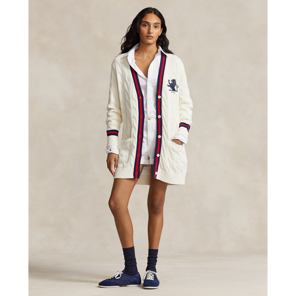 Cable Knit Cotton Cricket Cardigan