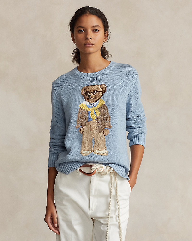Polo Bear Cotton Crewneck Sweater Polo Ralph Lauren 1