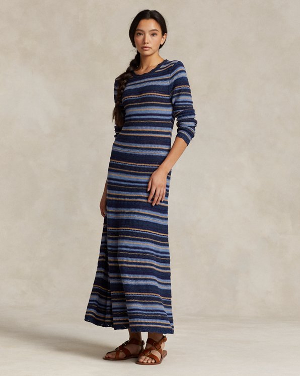 Knit Striped Jumper Dress