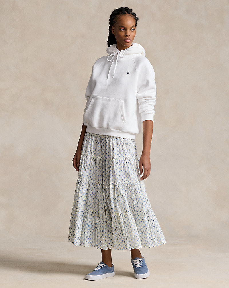 Floral Tiered Cotton Poplin Skirt Polo Ralph Lauren 1