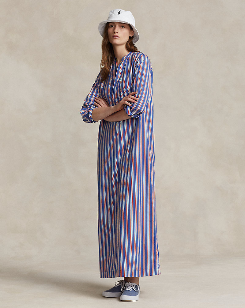 Striped Cotton Long-Sleeve Shirtdress Polo Ralph Lauren 1