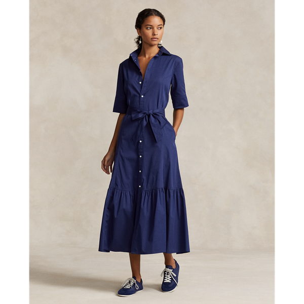 Tiered Cotton Shirtdress Polo Ralph Lauren 1