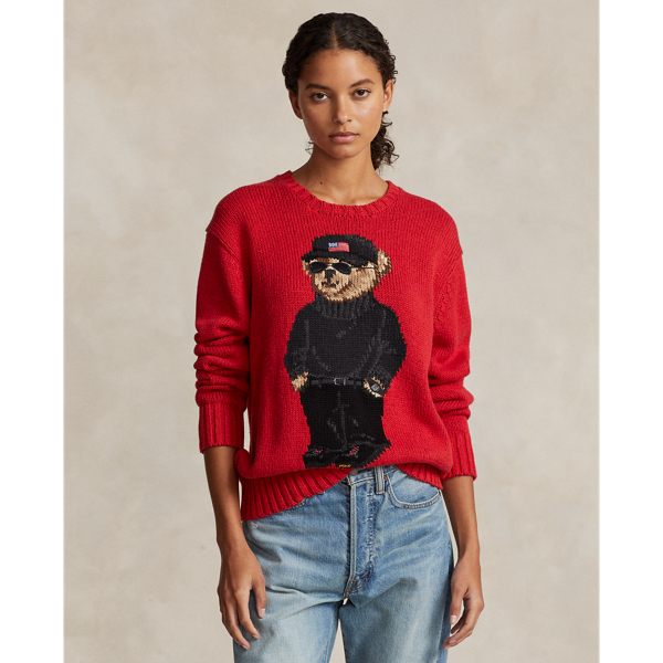 Polo Bear Cotton-Linen Sweater