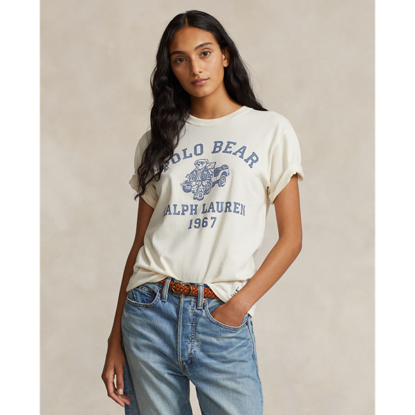 Cotton ralph lauren best sale t shirts women's