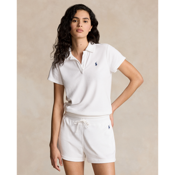 Shrunken Fit Terry Polo Shirt