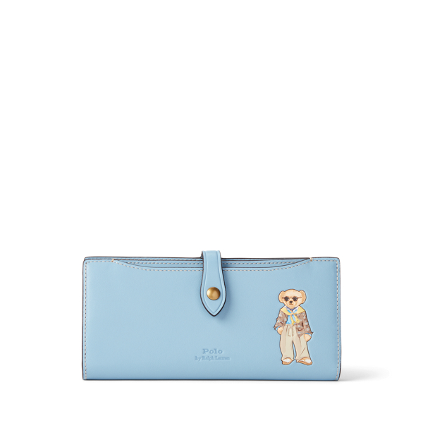 Polo Bear Leather Snap Wallet