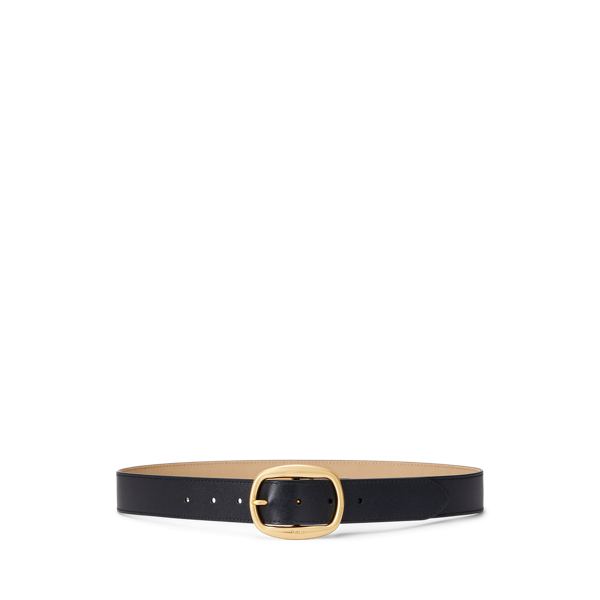 Ceinture en cuir avec boucle ovale