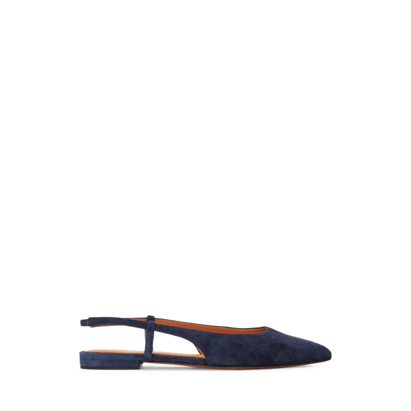 Suede Slingback Flat