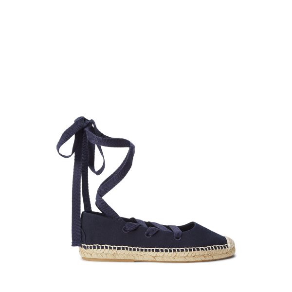 Espadrilles a lacets en toile pour femme Ralph Lauren FR