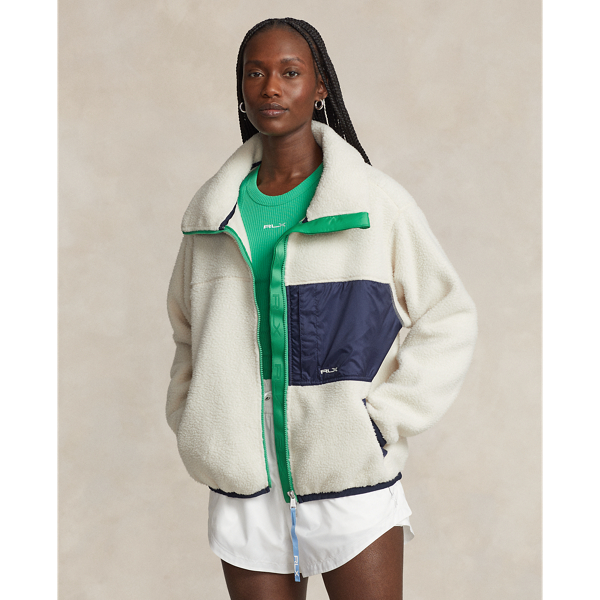 Ripstop-Trim Fleece Zip Jacket