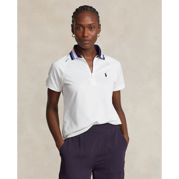 Tailored fit Polo-shirt met kwartrits