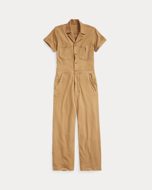 Embroidered Jacquard Coverall