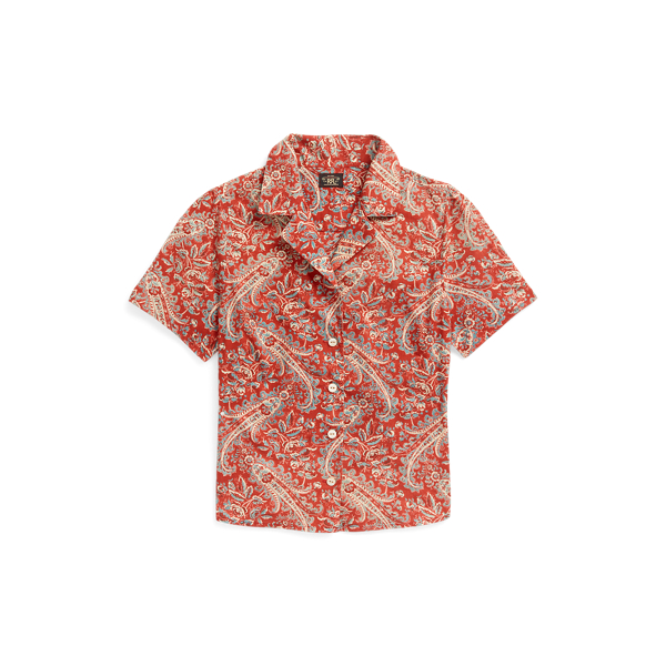 Women's Paisley Print Casual Cotton Shirt main image 1