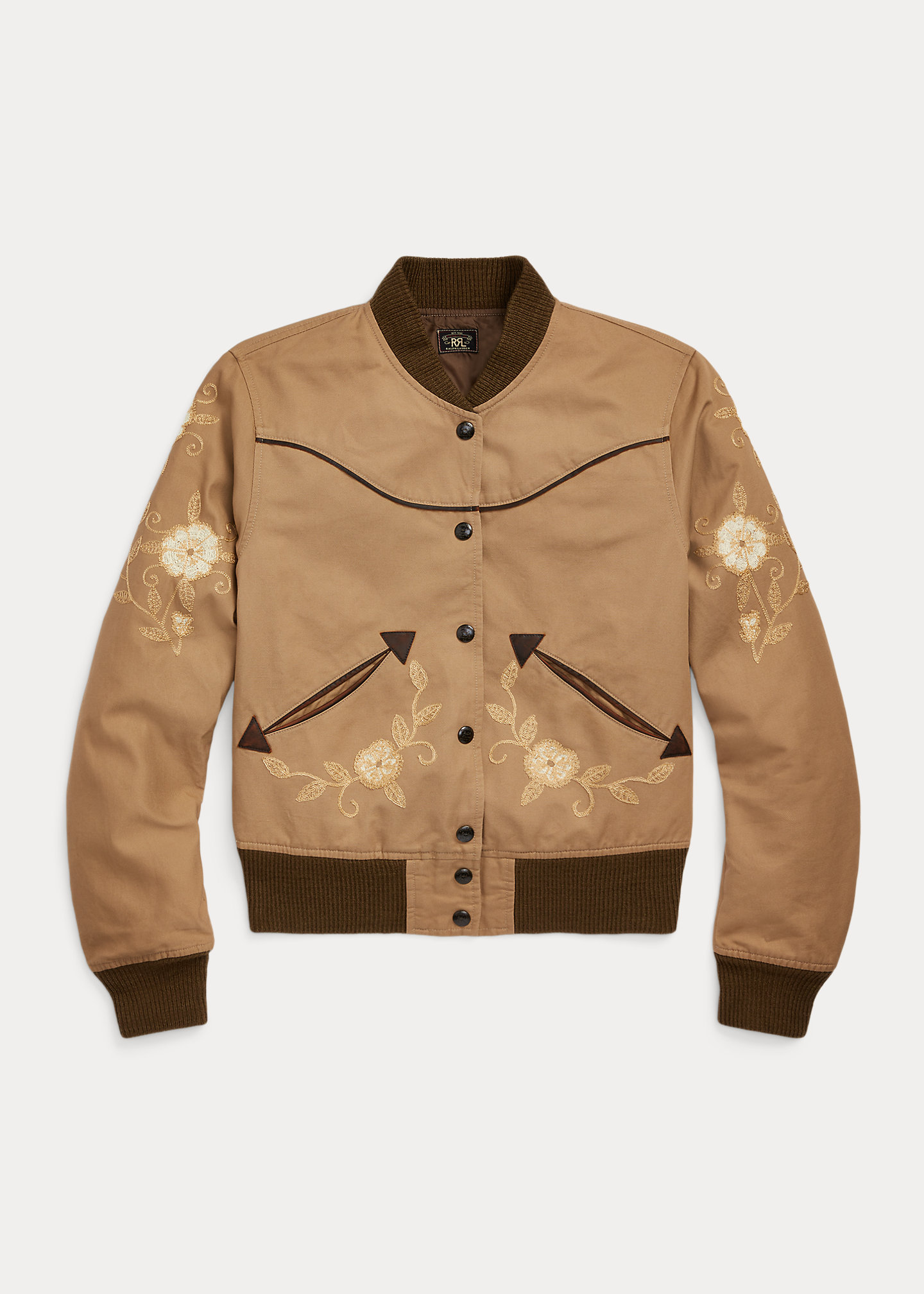 Embroidered Sateen Western Jacket